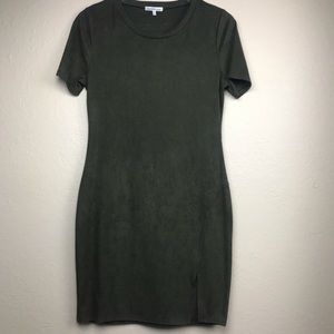 Charlotte Russe Faux Suede Bodycon Dress